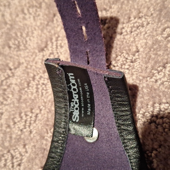 The Stockroom Purple Leather Choker - Picture 7 of 8